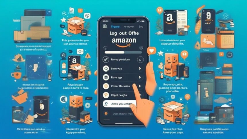 how to logout amazon app
