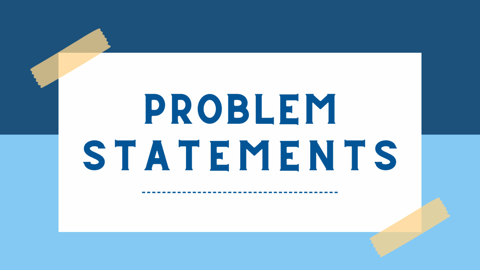 Research problem statement examples